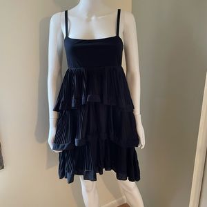 Tired Navy H&M party dress